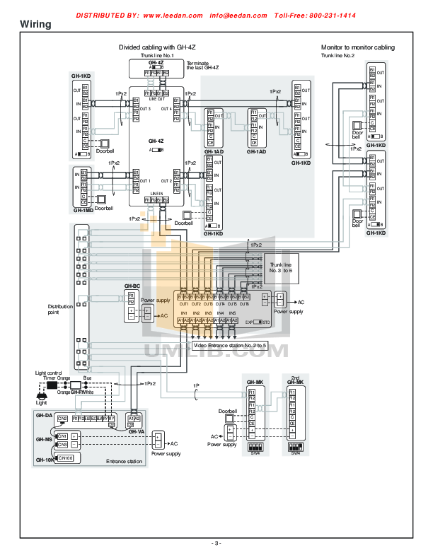 PDF manual for Aiphone Telephone GF-1MD