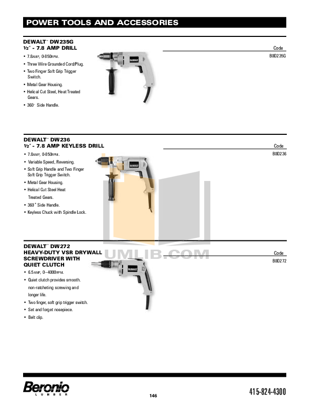 PDF manual for Dewalt Other DW660 CutOut Tool