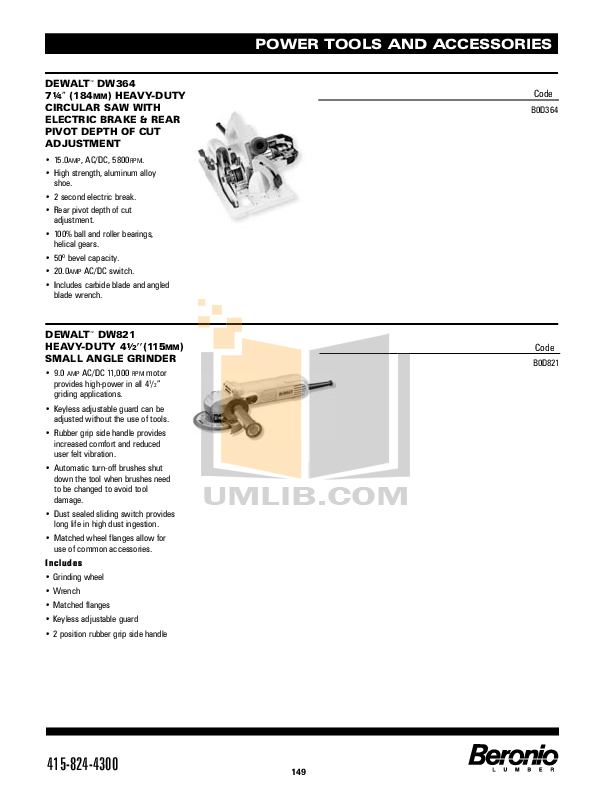 PDF manual for Dewalt Other DW660 CutOut Tool