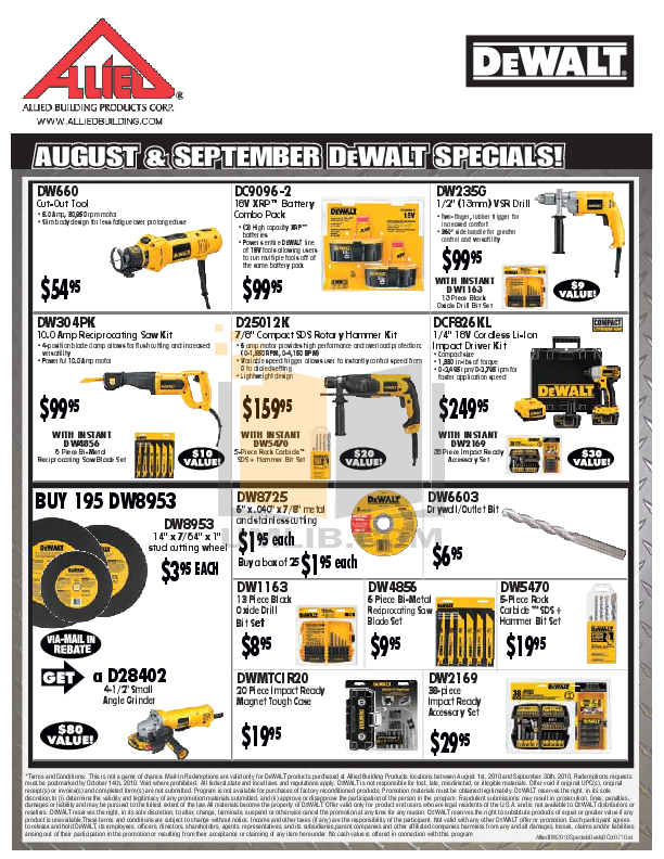 PDF manual for Dewalt Other DW660 CutOut Tool