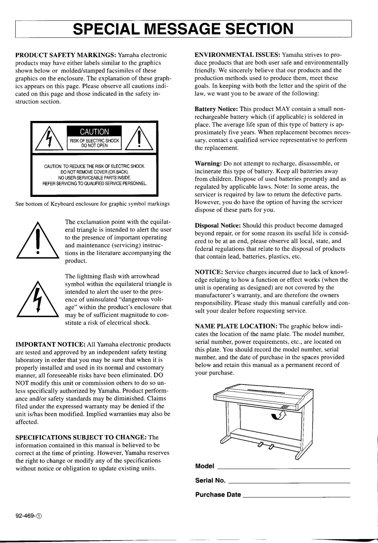 PDF manual for Yamaha Music Keyboard CVP-25