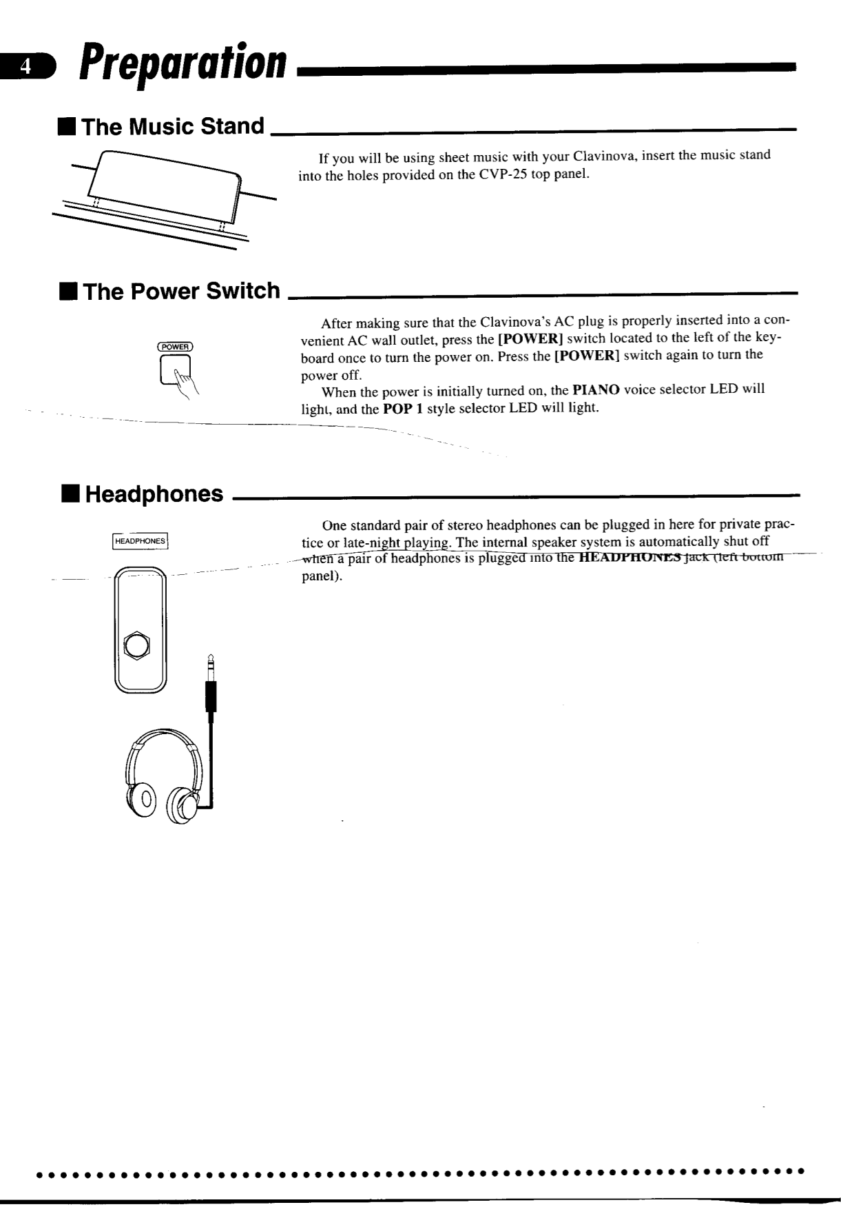 PDF manual for Yamaha Music Keyboard CVP-25