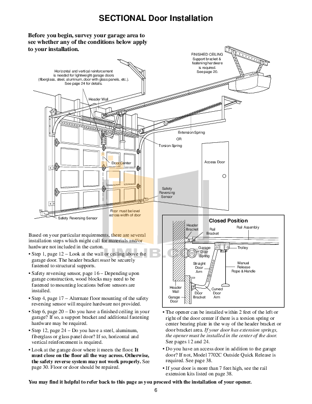 PDF manual for Chamberlain Other 9902C Garage Door Openers