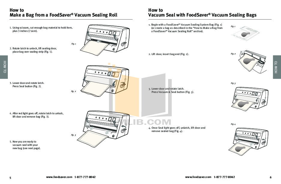 PDF manual for Foodsaver Other V375 Sealing System