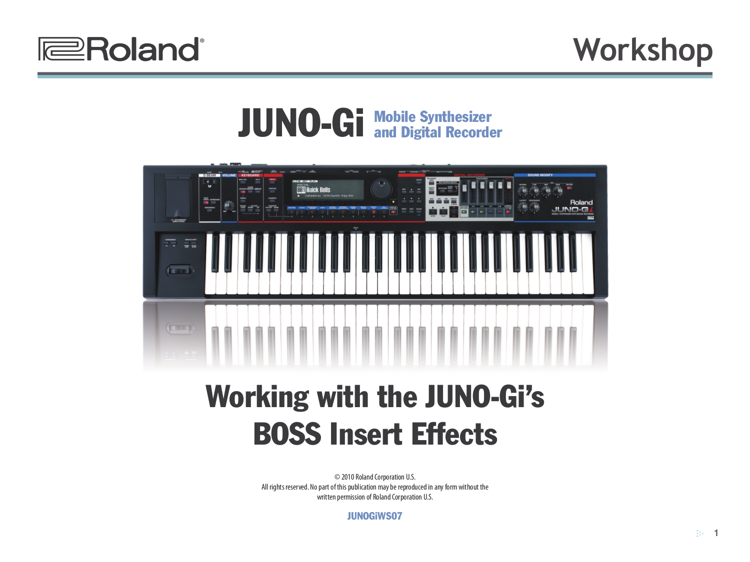 how to reset juno g keyboard