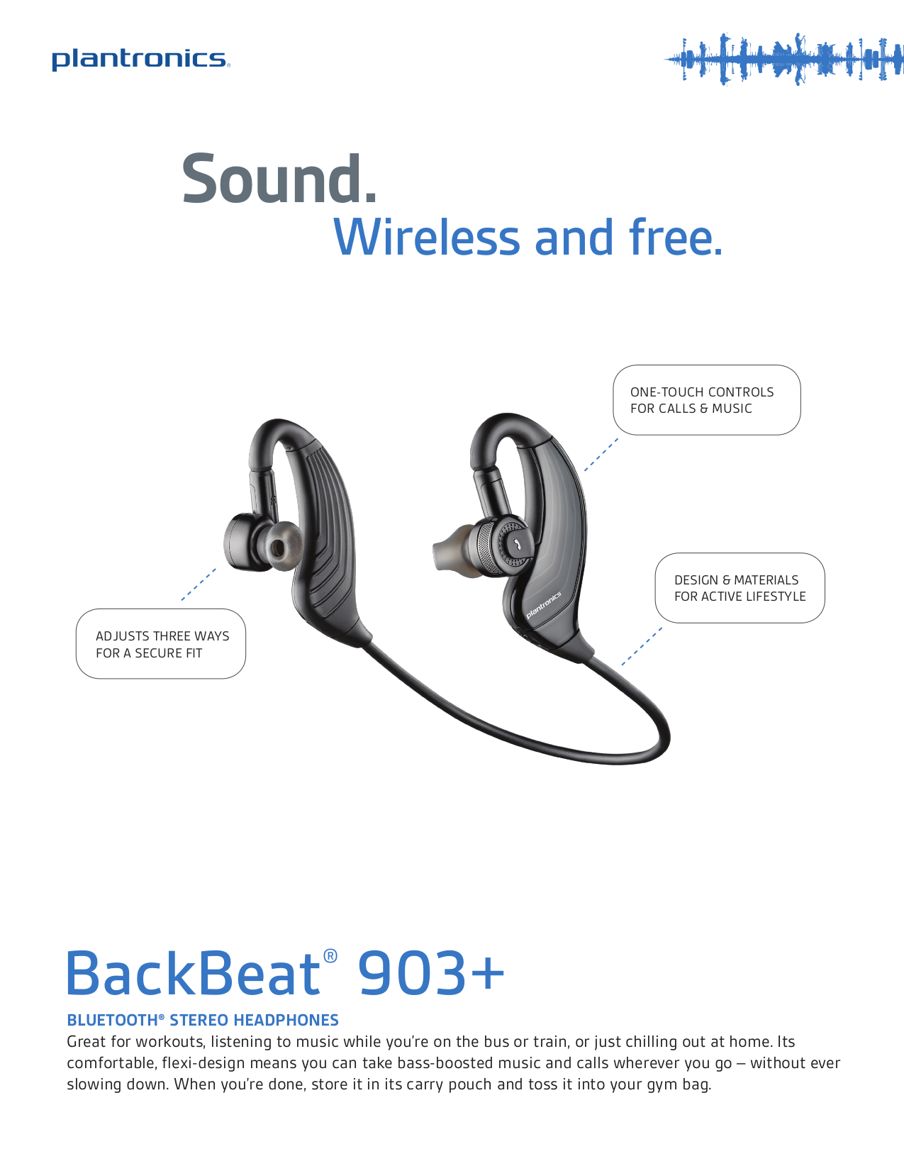 Download free pdf for Plantronics Backbeat 903 Headphone manual