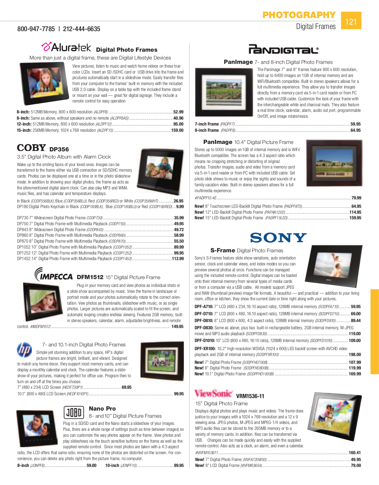 Download free pdf for Sony DPFD80 Digital Photo Frame manual