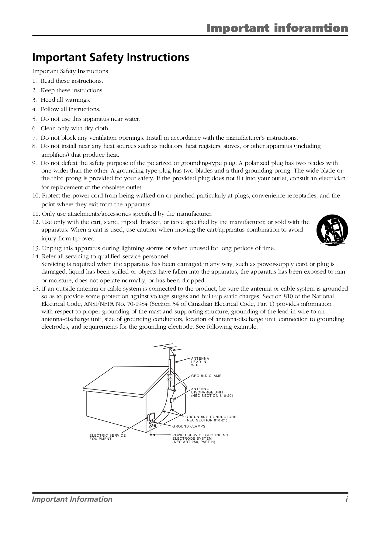 PDF manual for RCA TV L26WD21