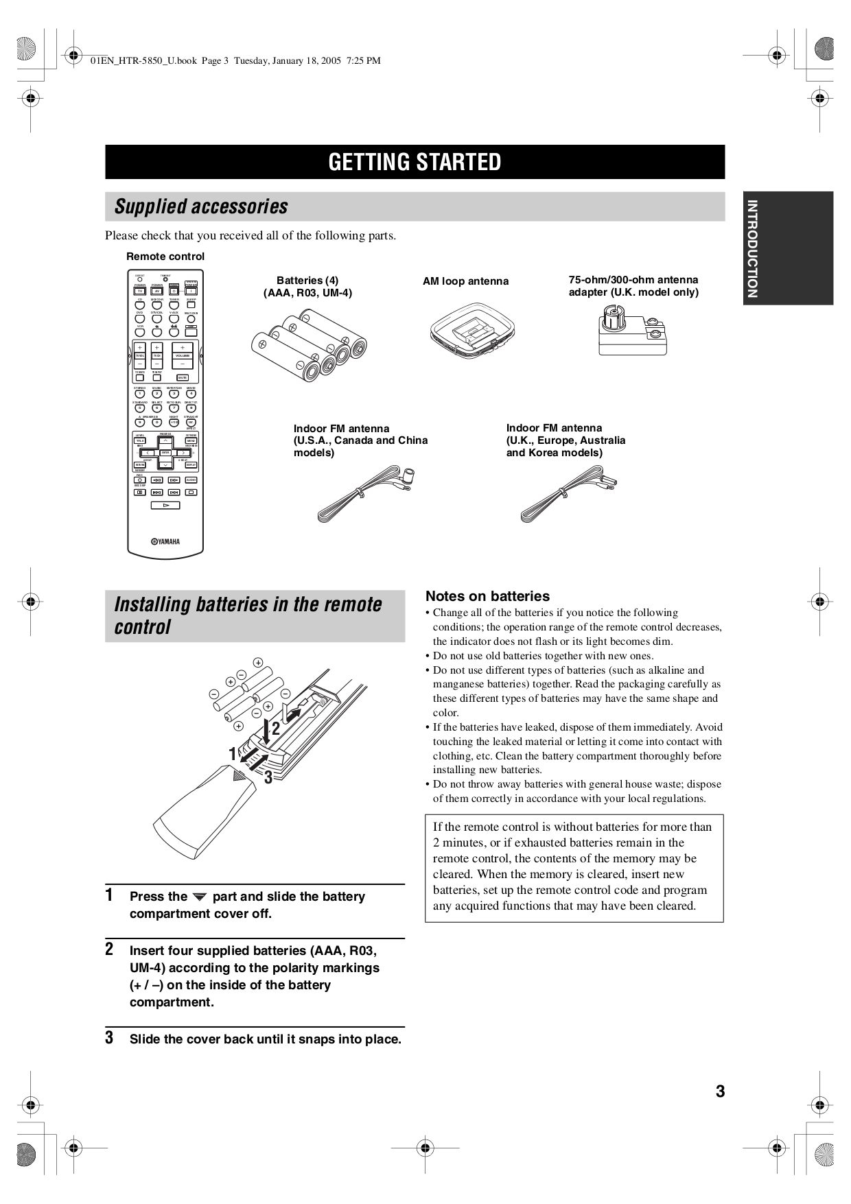 PDF manual for Yamaha Receiver HTR-5840