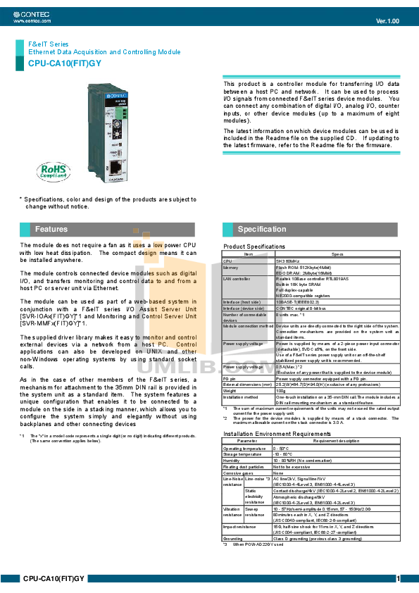 Download free pdf for Amx AXT-CA10 Monitor manual