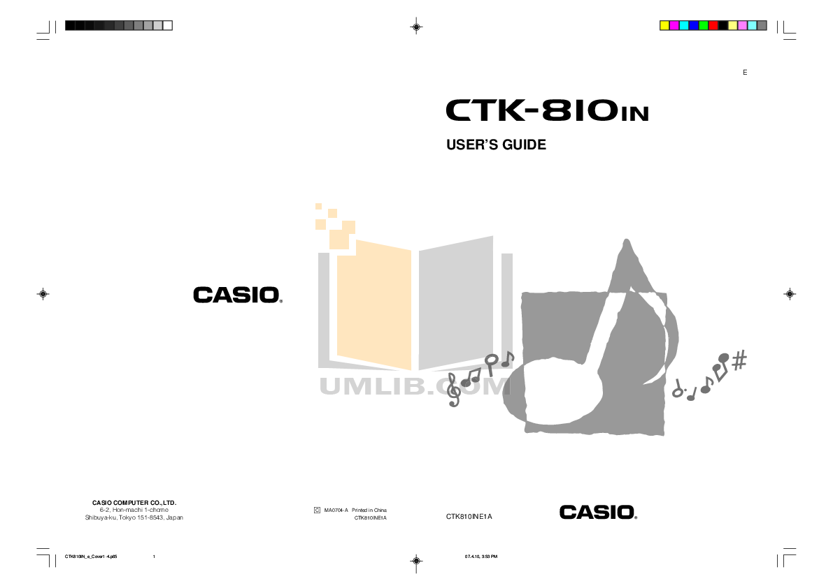 Download free pdf for Casio CTK-496 Music Keyboard manual