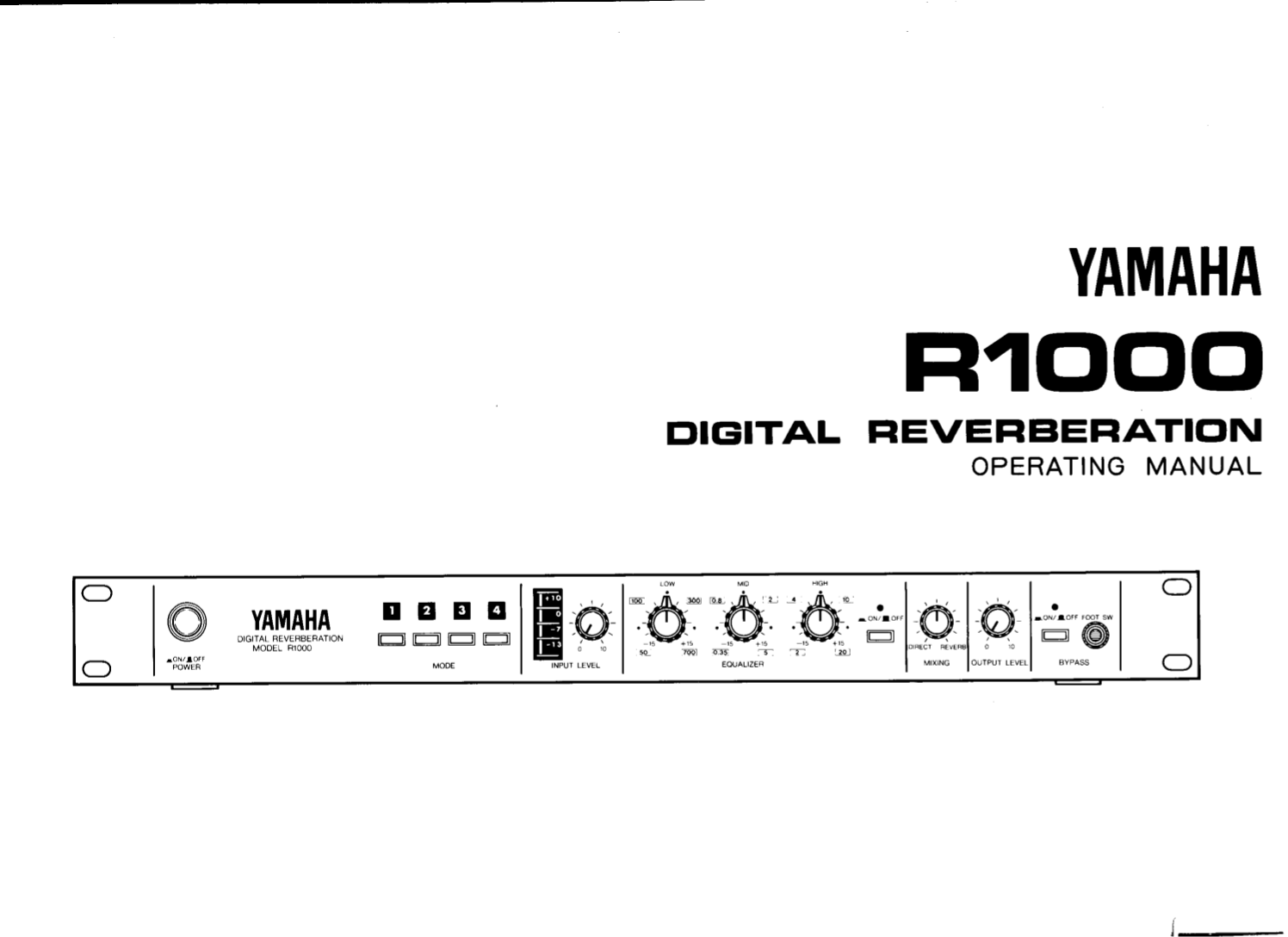 PDF manual for Yamaha Receiver T1000