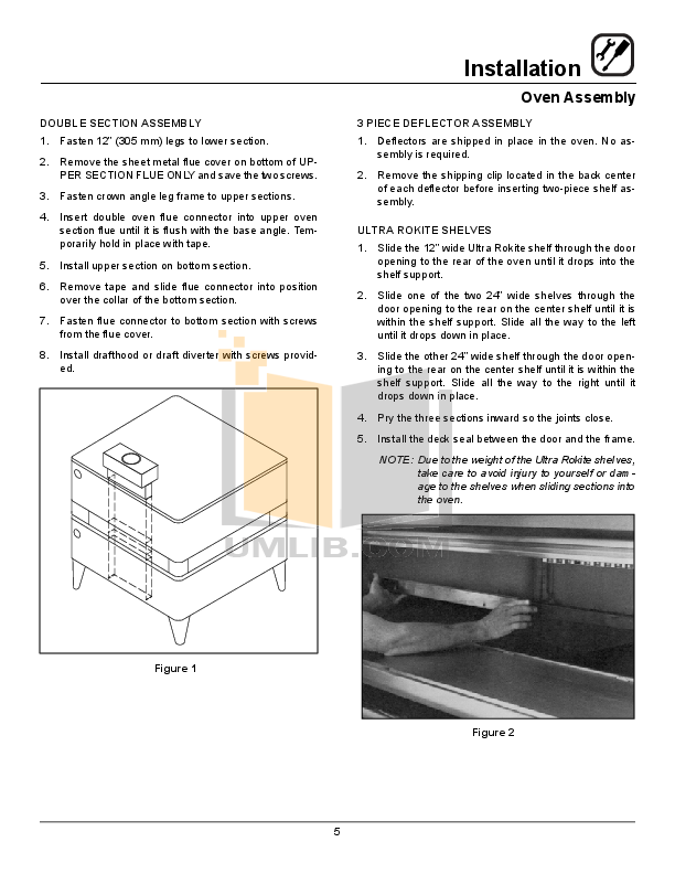 PDF manual for Blodgett Oven 1060