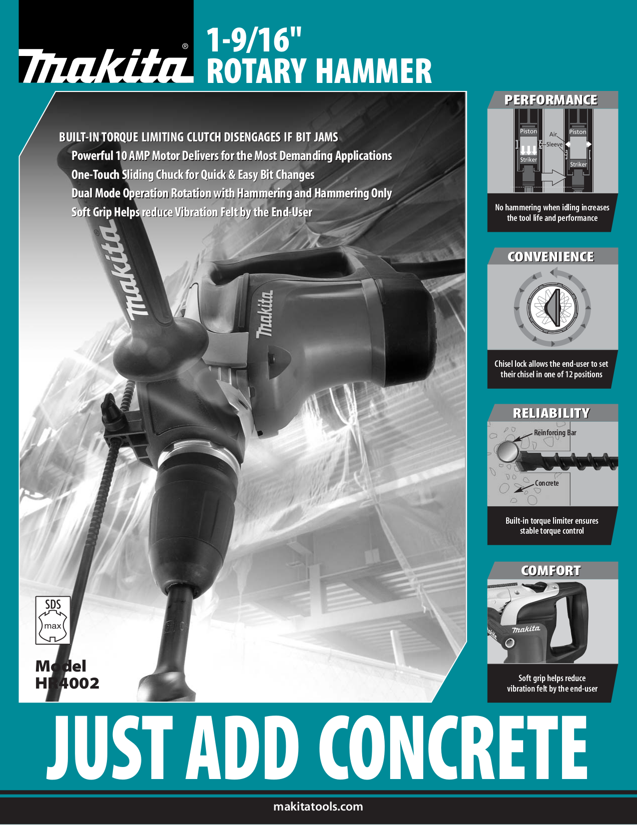 Download free pdf for Makita HR4002 Rotary Hammer Other manual