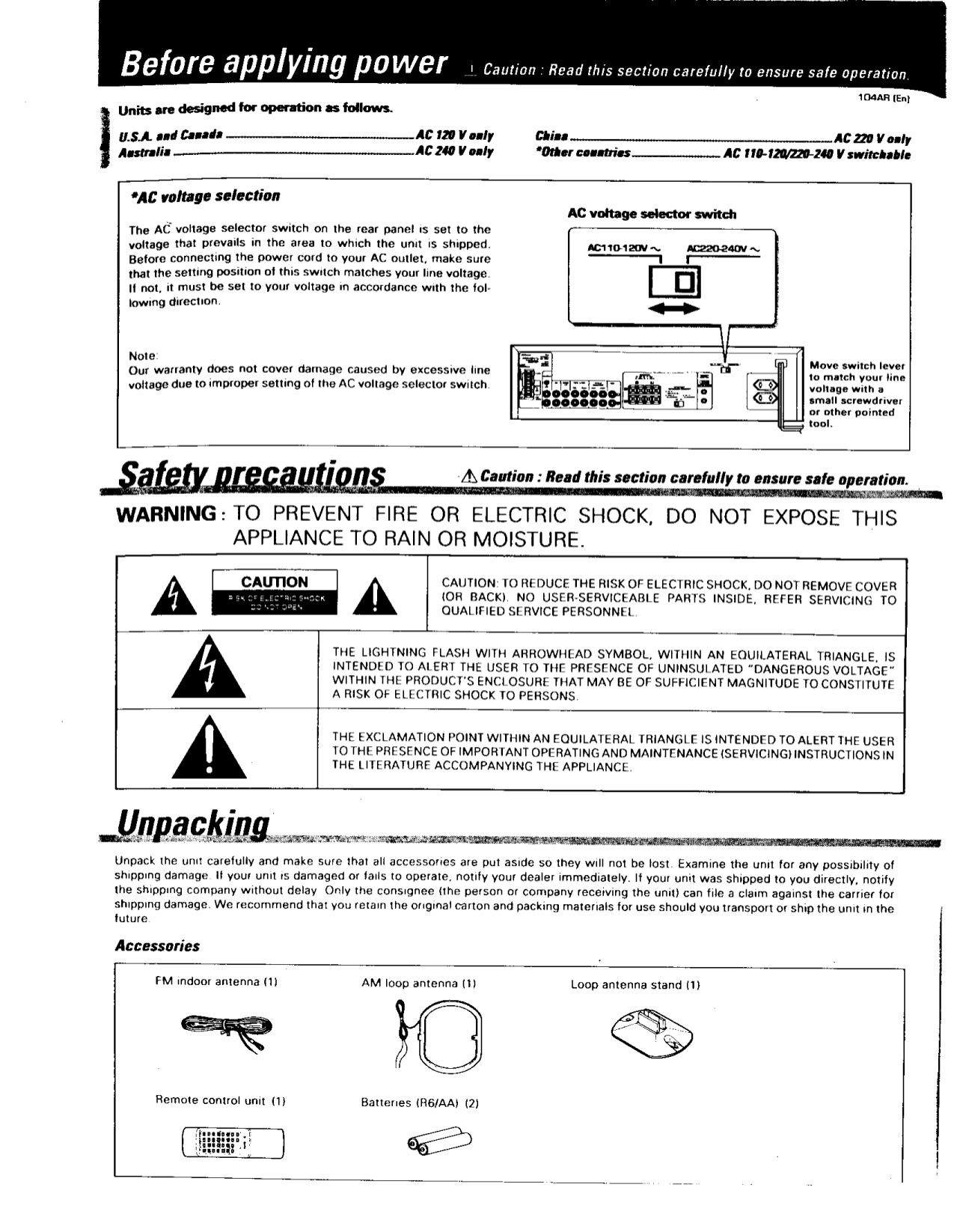 PDF manual for Kenwood Radio KT-593