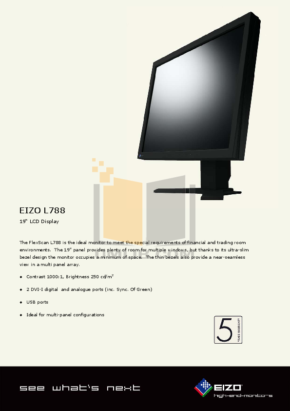 Download free pdf for Eizo FlexScan L660 Monitor manual