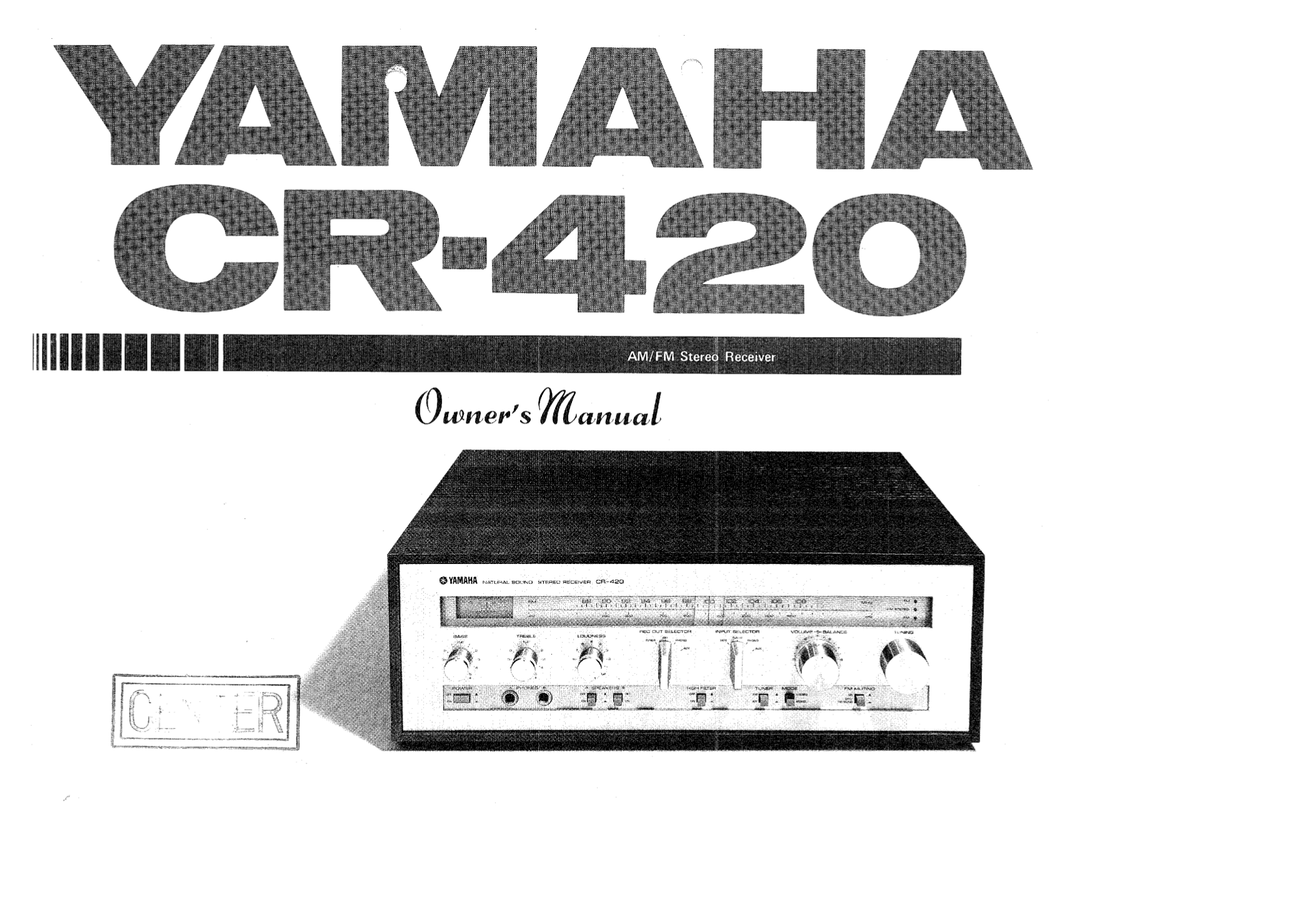 Download free pdf for Yamaha CR-220 Receiver manual