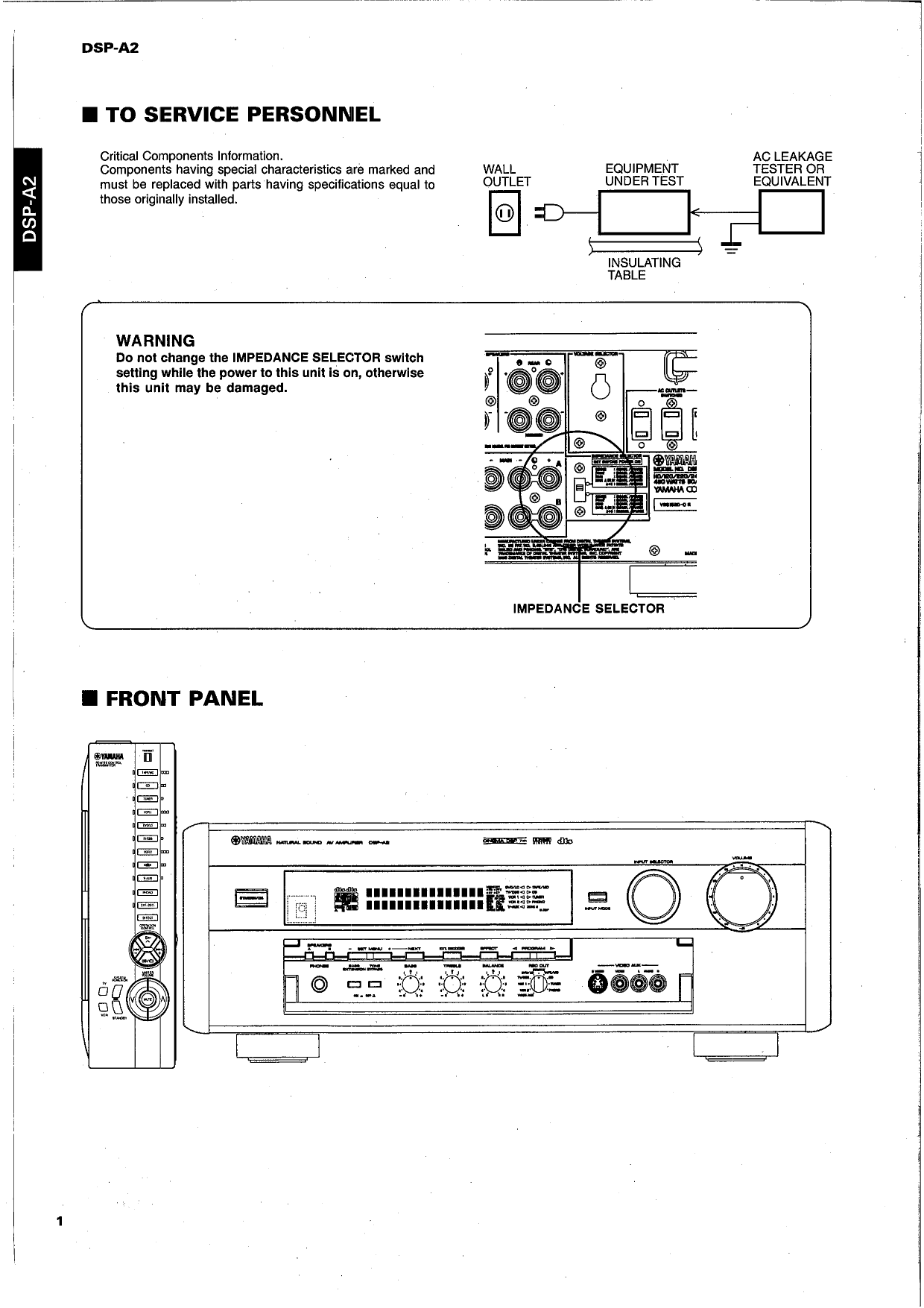 PDF manual for Yamaha Receiver RXV995