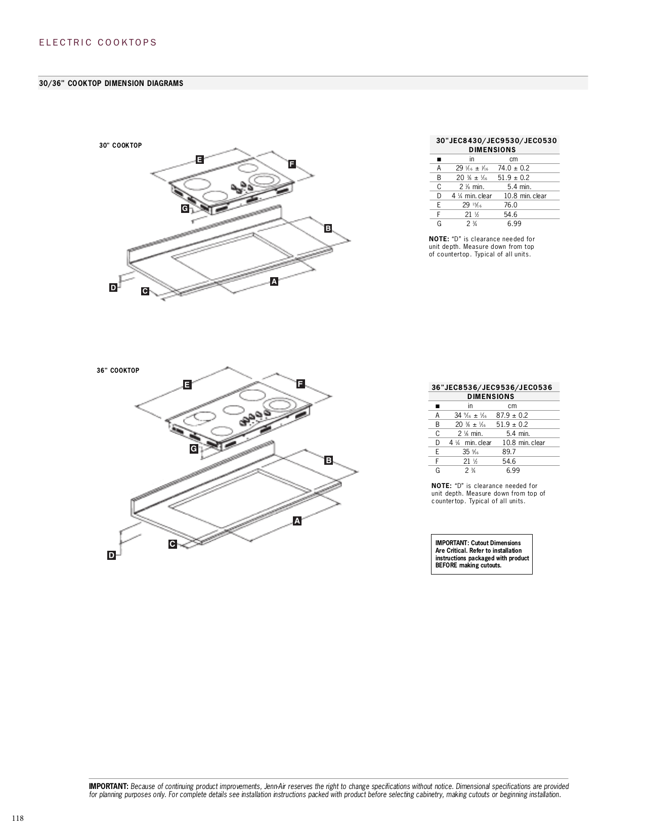 PDF manual for JennAir Range JGD8348CDP