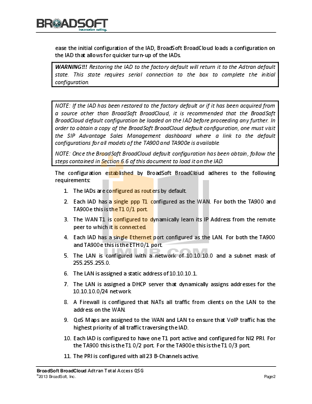 PDF manual for ADTRAN Router Total Access 908