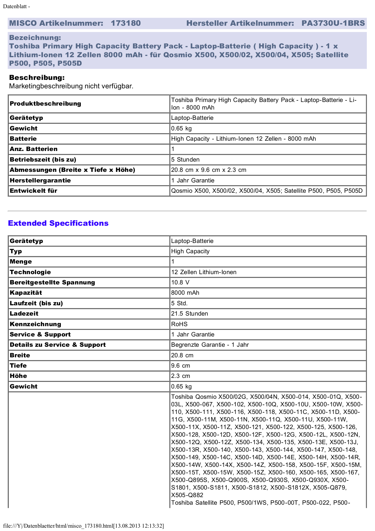 Download free pdf for Toshiba Satellite P505D-S8007 Laptop manual