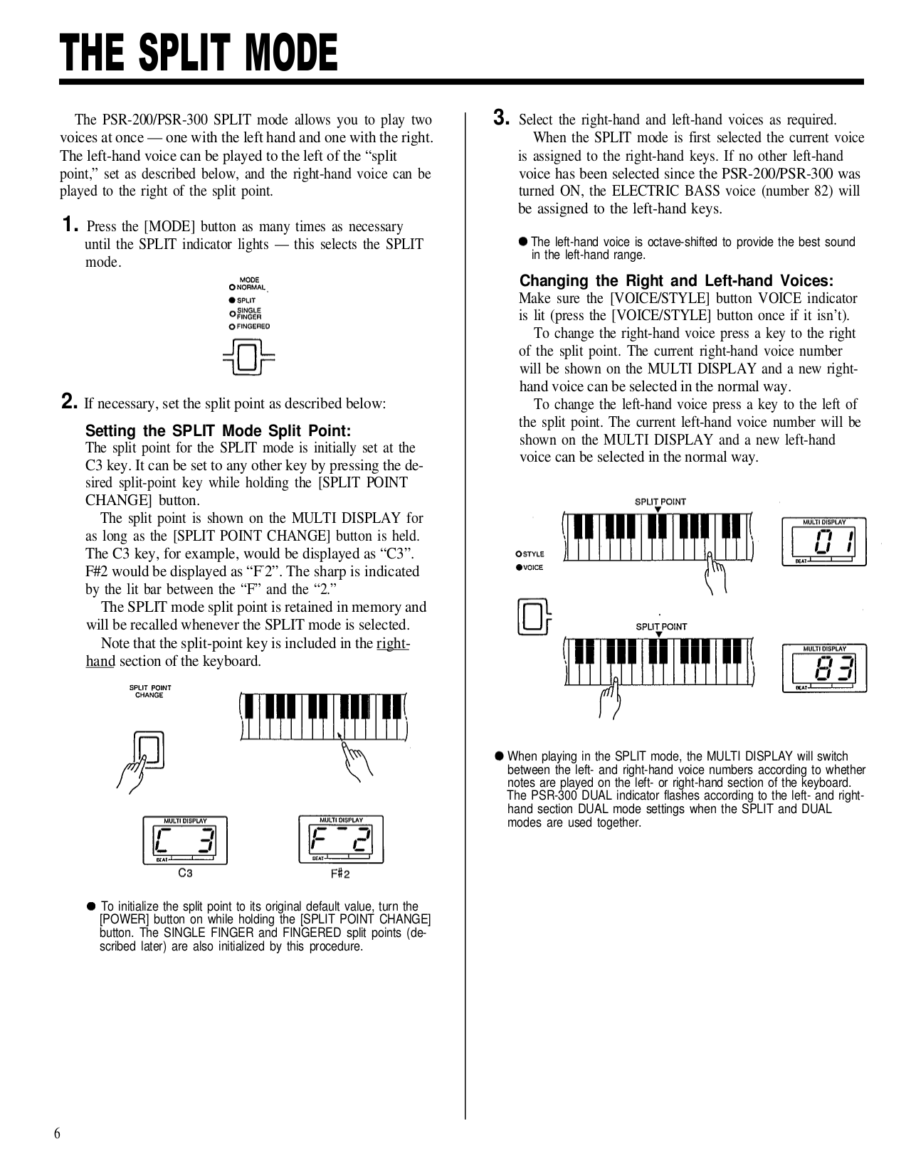 PDF manual for Yamaha Music Keyboard PSR240
