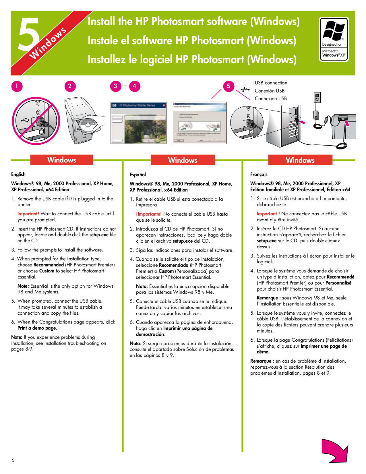 PDF manual for HP Printer Photosmart 7300