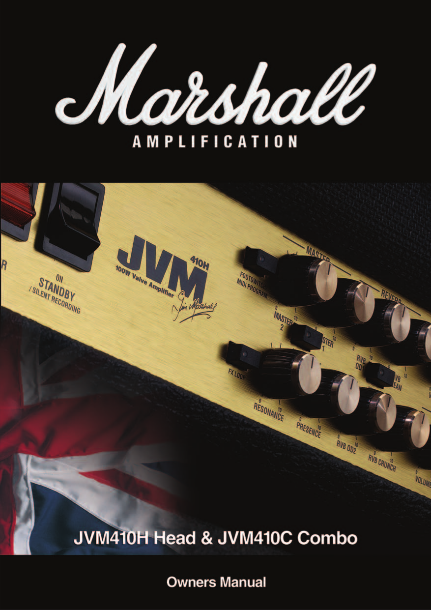 Download free pdf for Marshall JVM410C Amp manual