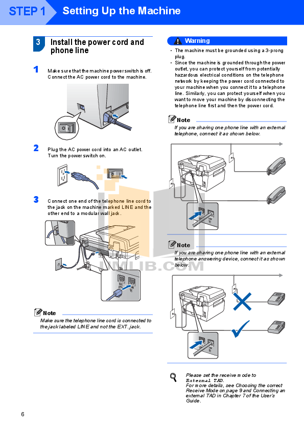 PDF manual for Brother Multifunction Printer MFC-7440N