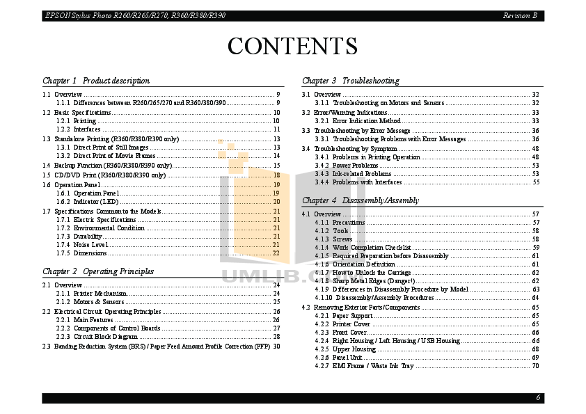 Pdf manual for epson printer stylus photo r265