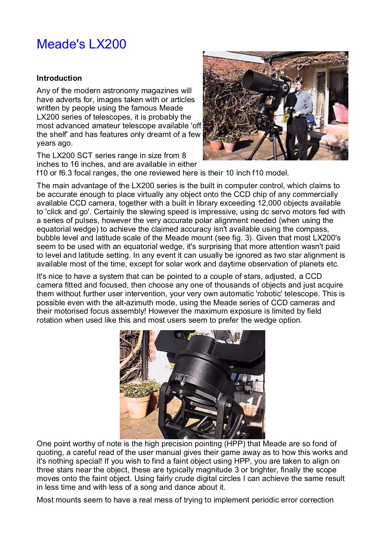 Download Free Pdf For Meade LX200 Telescope Manual