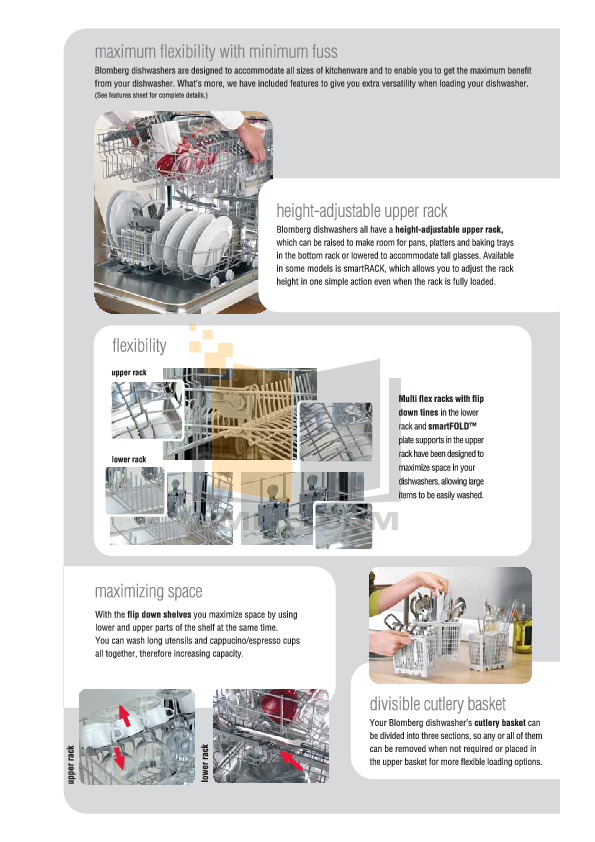 PDF manual for Blomberg Dishwasher DW14110