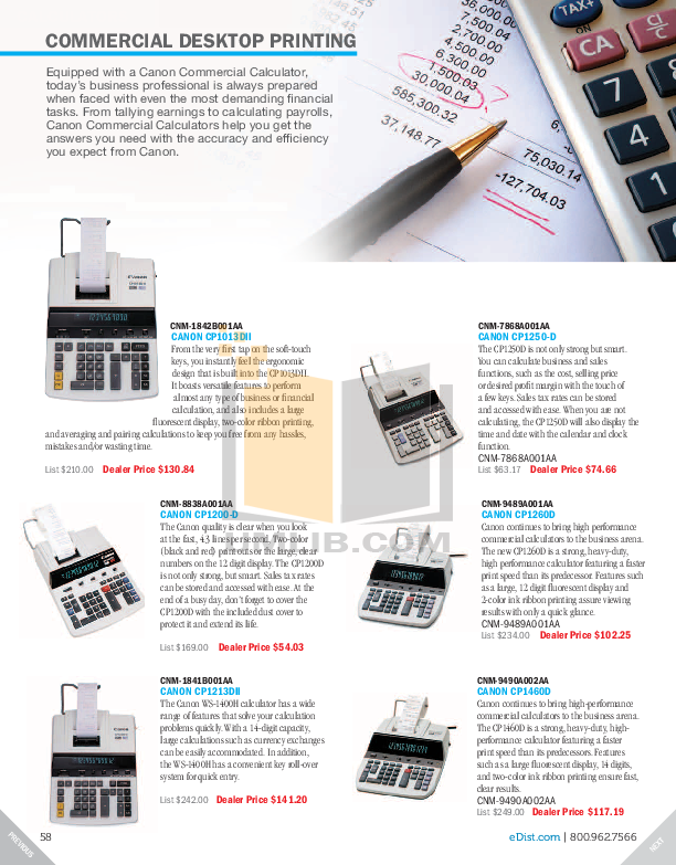 PDF manual for Casio Calculator HR-8TM