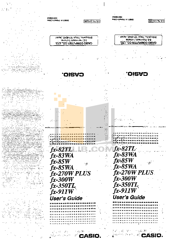 PDF Manual For Casio Calculator HR-8TM