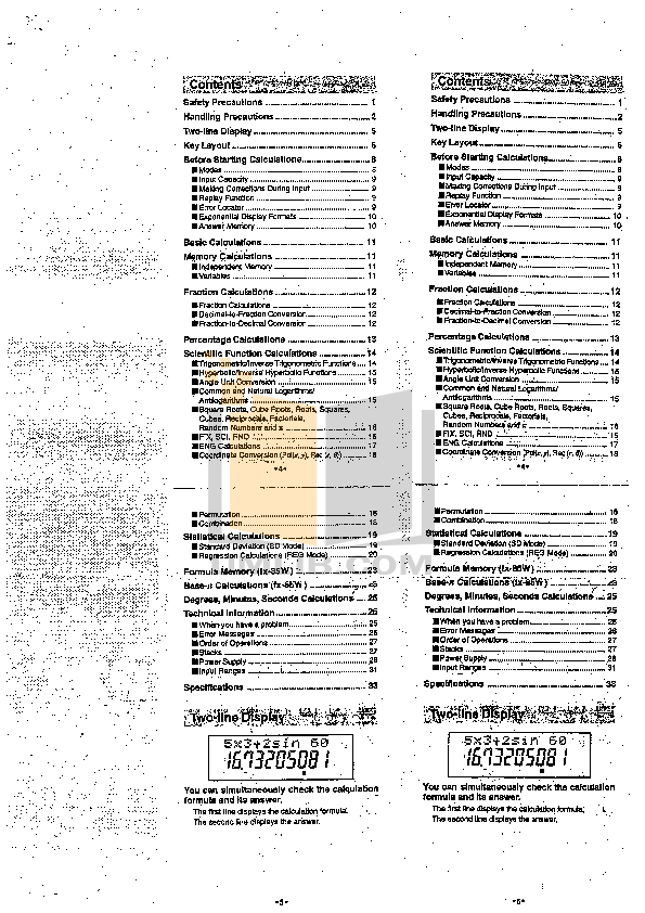PDF manual for Casio Calculator HR-8TM