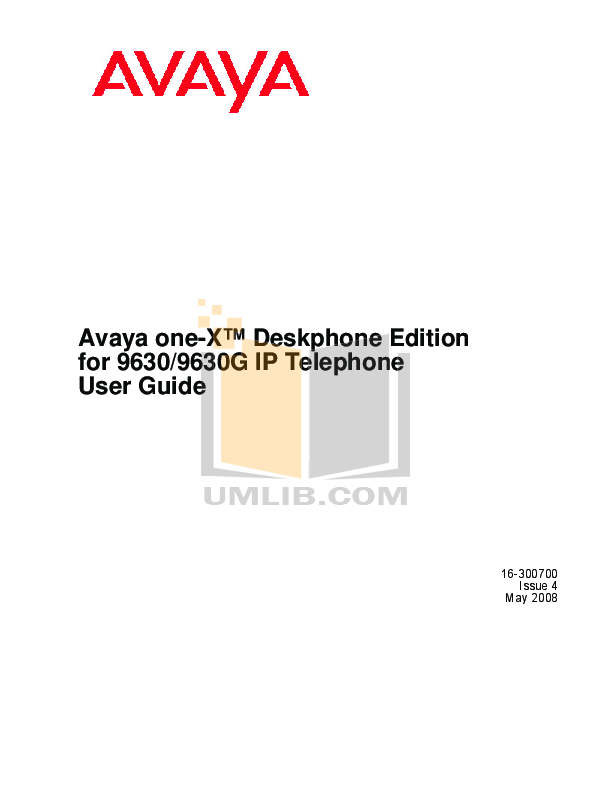 Download free pdf for Avaya EC500 Telephone manual
