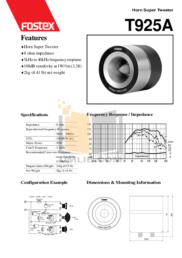 Download free pdf for Fostex R80B Attenuator Other manual