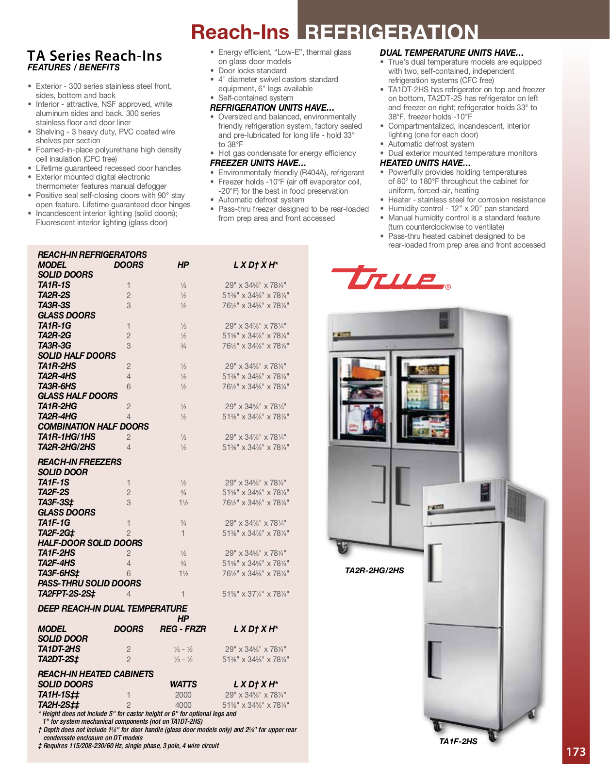 PDF manual for True Refrigerator T723G3