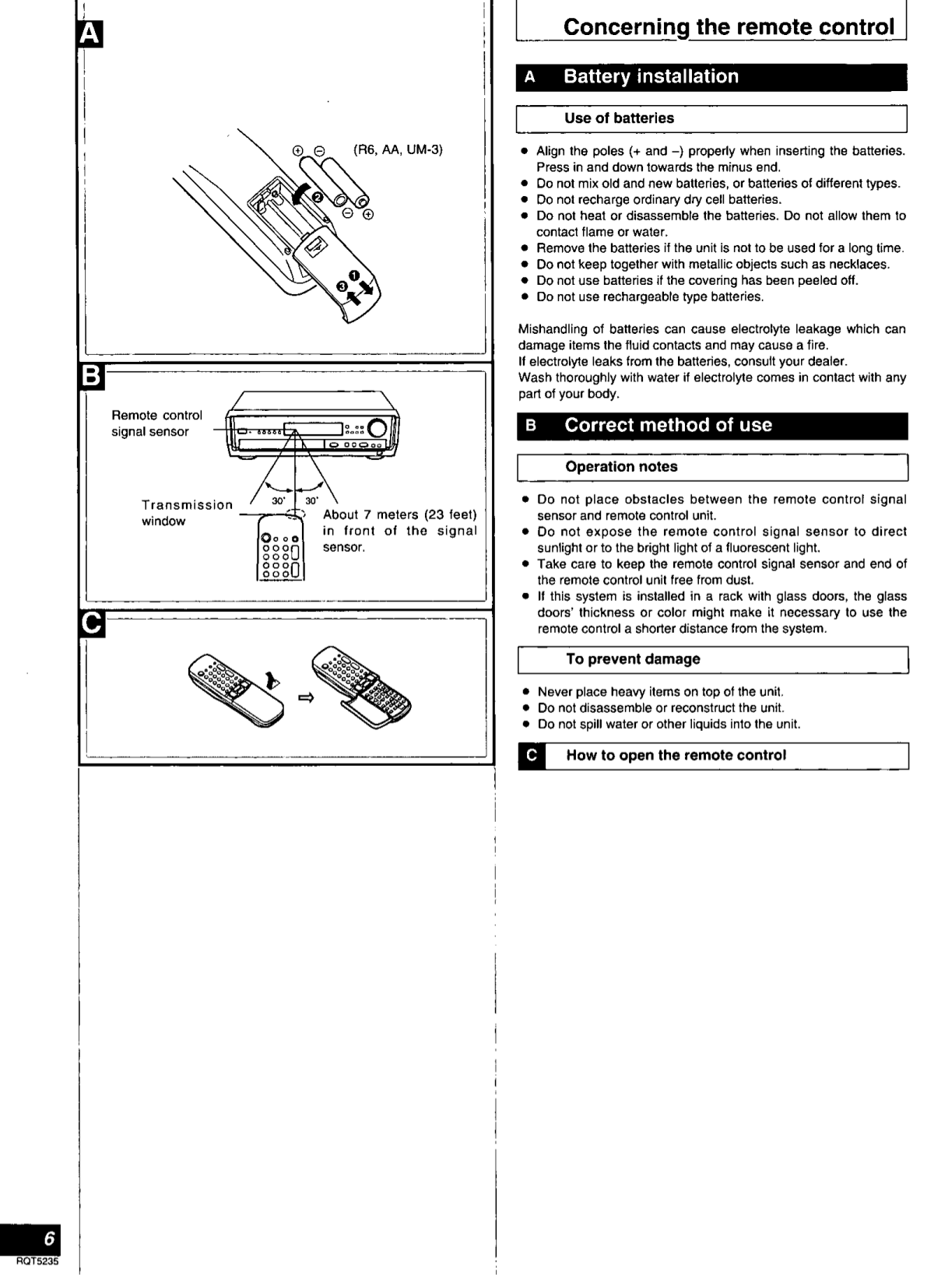 PDF manual for Panasonic Home Theater SAHT80