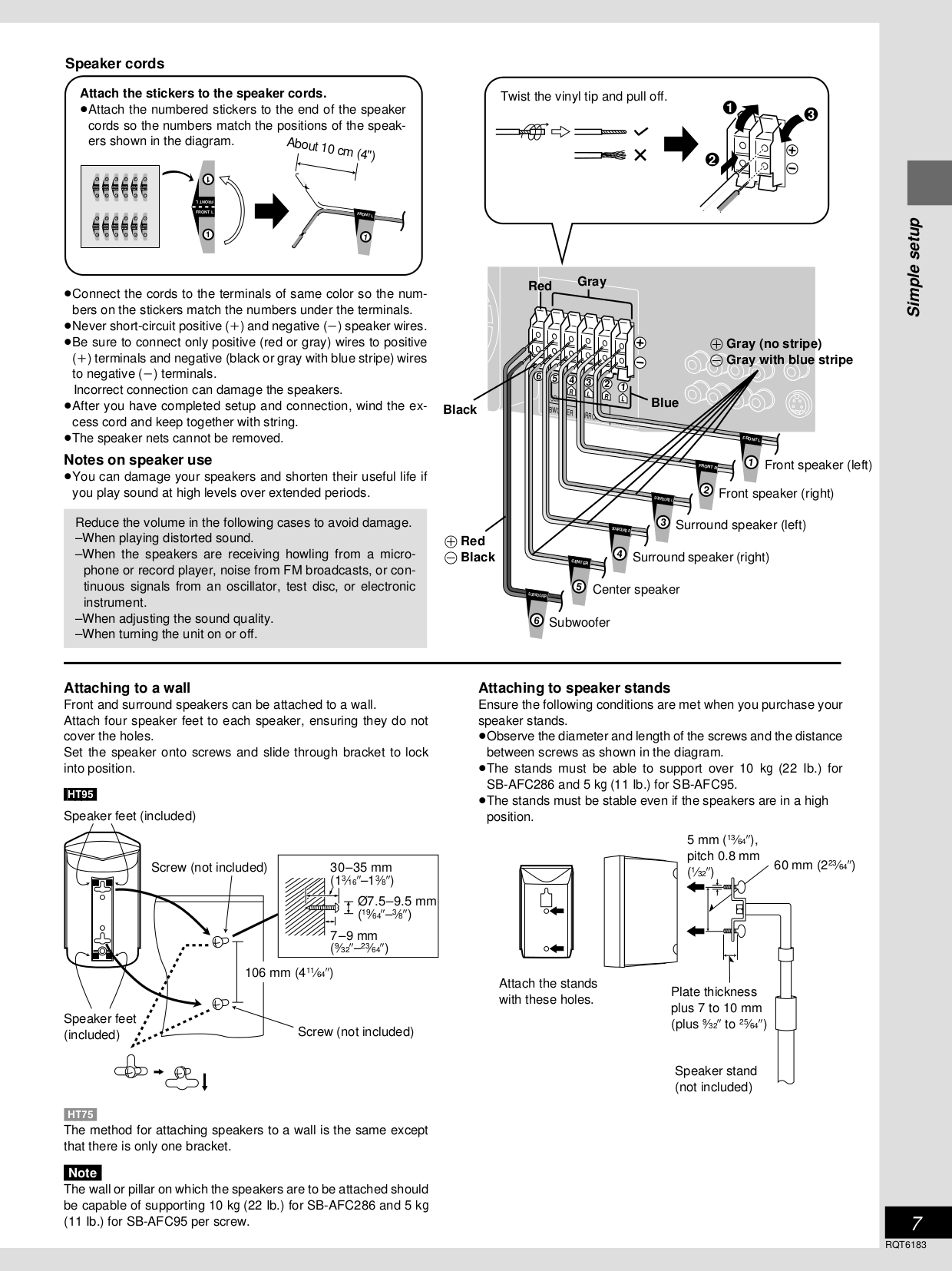 PDF manual for Panasonic Home Theater SAHT80