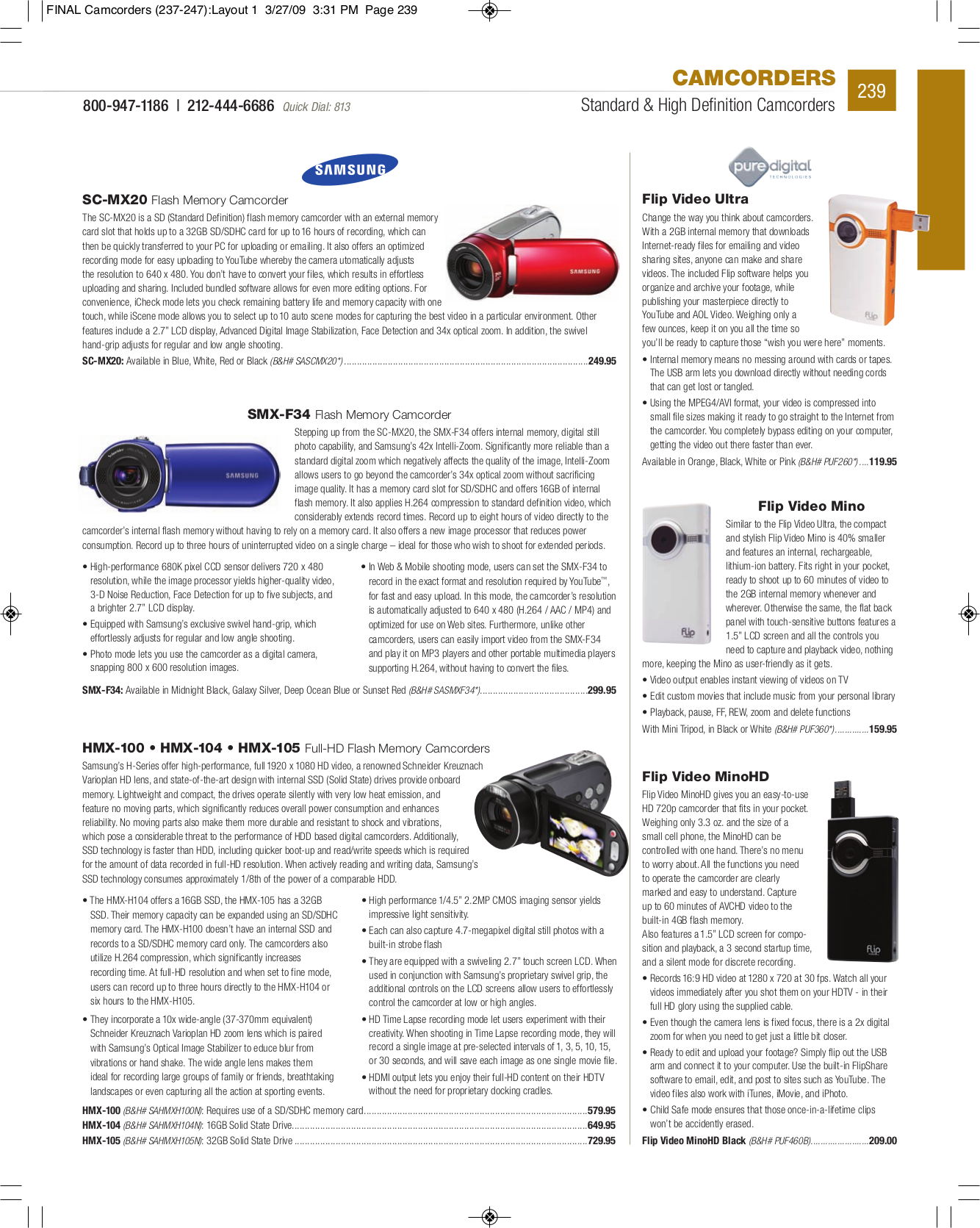 PDF manual for Sony Camcorders Handycam DCR-SR82