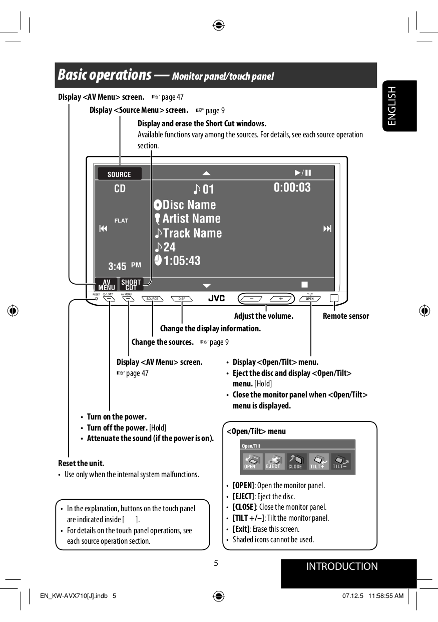 PDF manual for JVC Car Video KWADV790