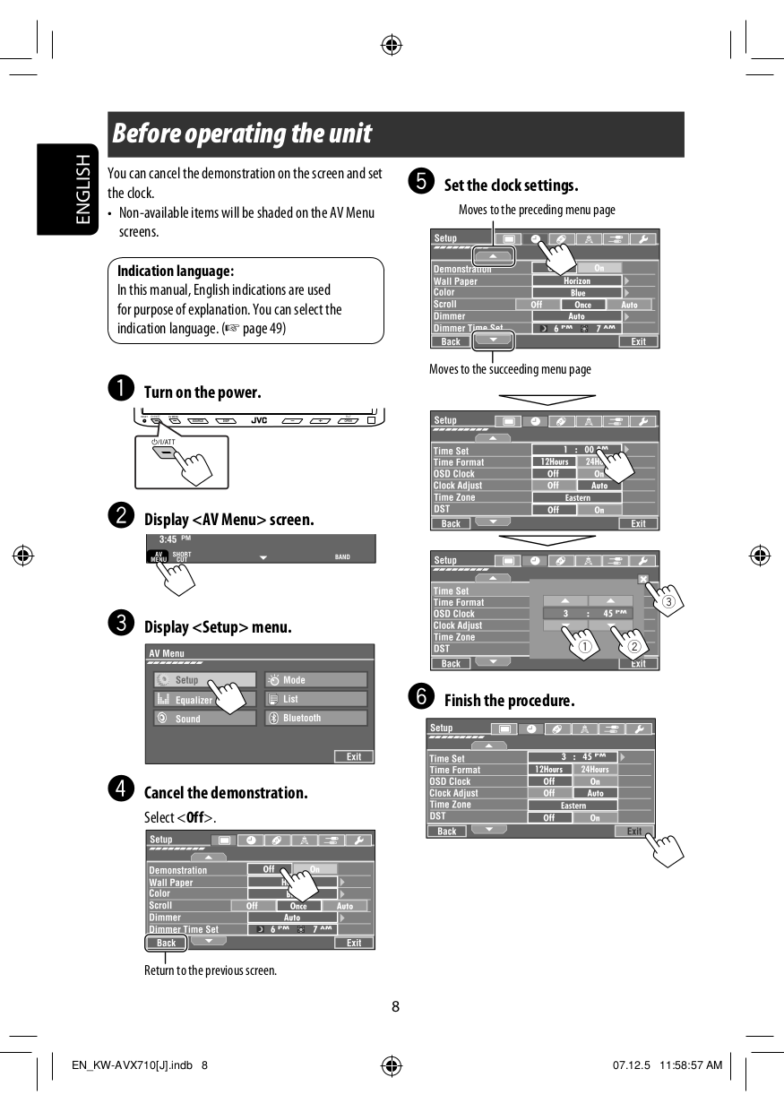 PDF manual for JVC Car Video KWADV790