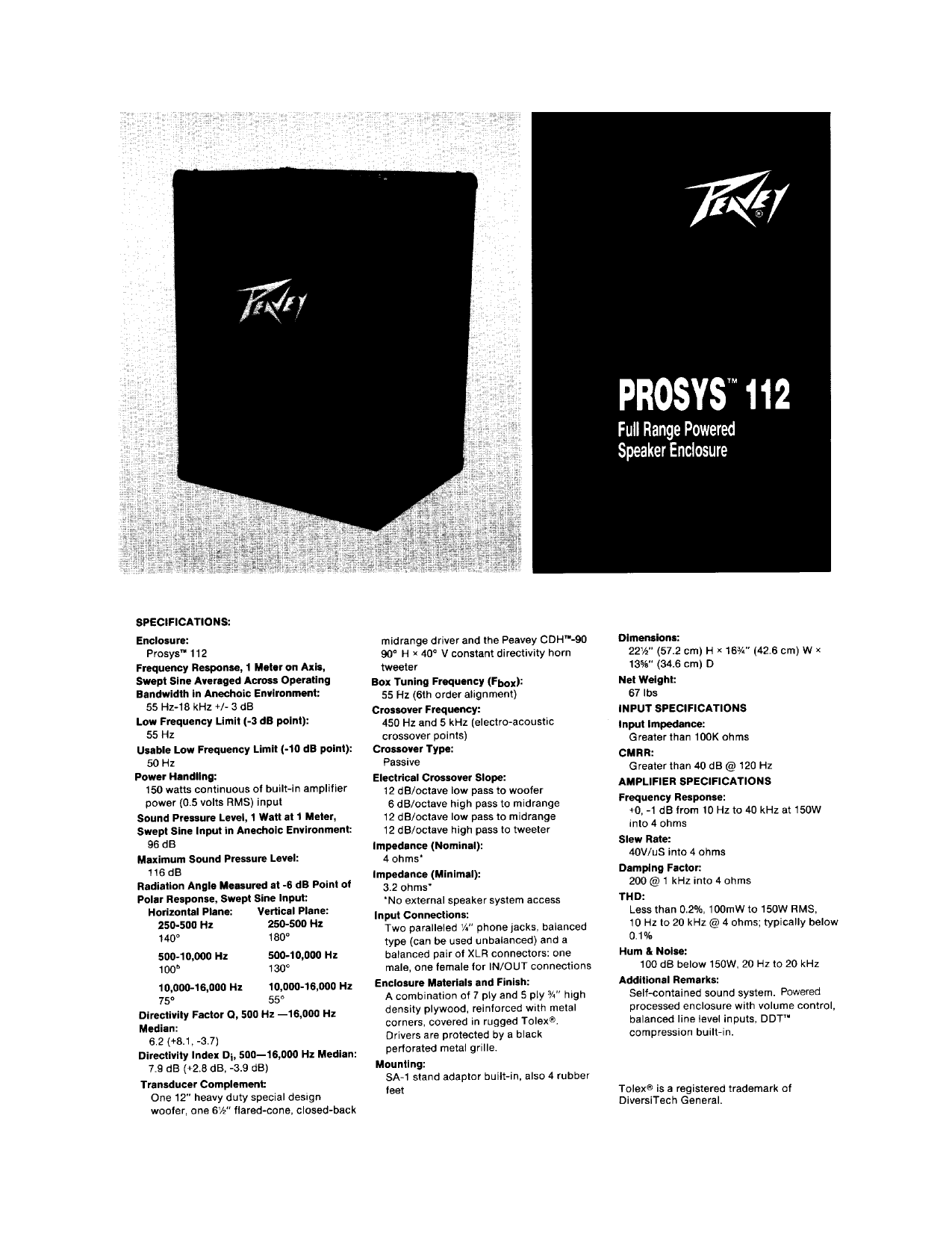 peavey 112 hc