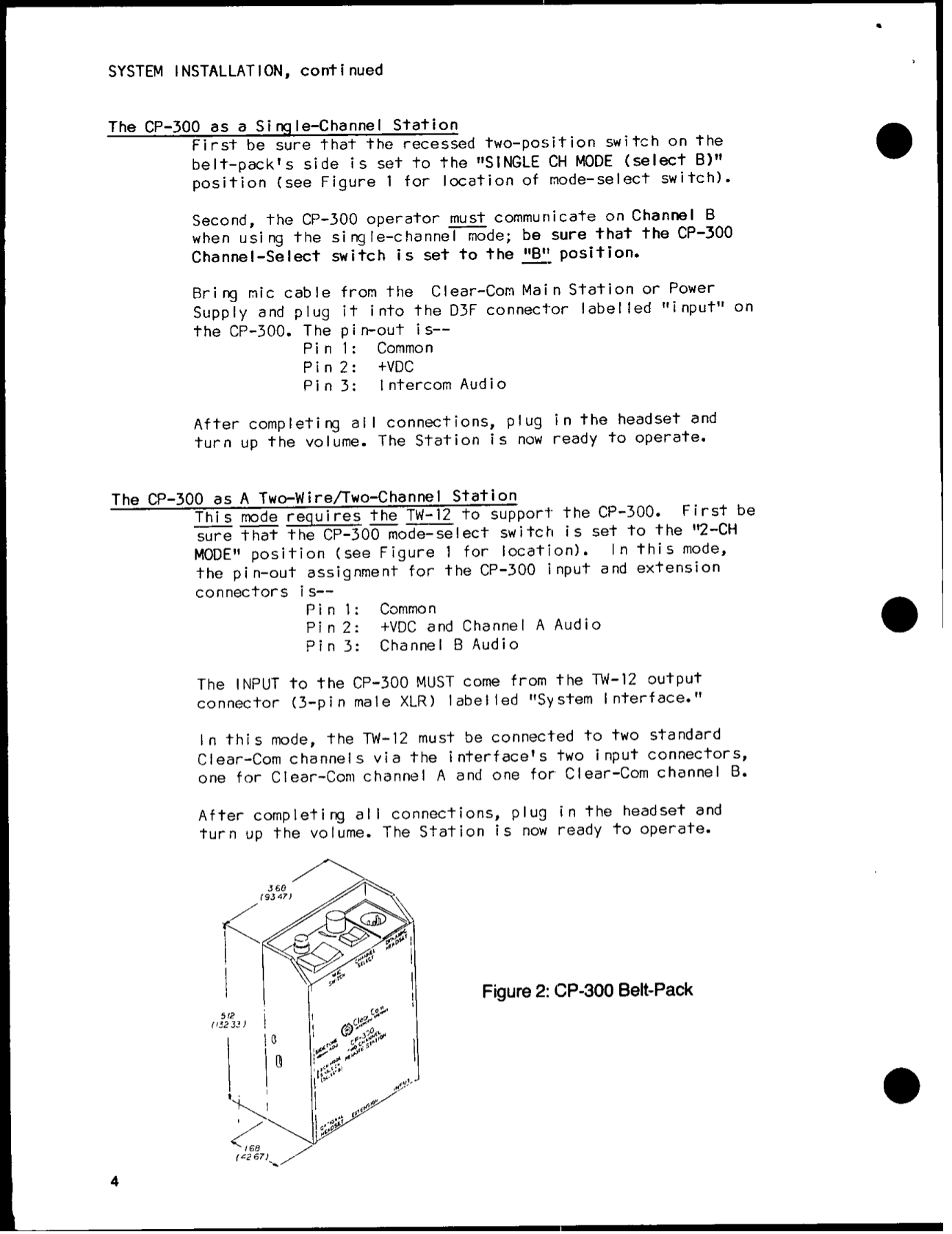 Telex Other BP300 Intercom System pdf page preview