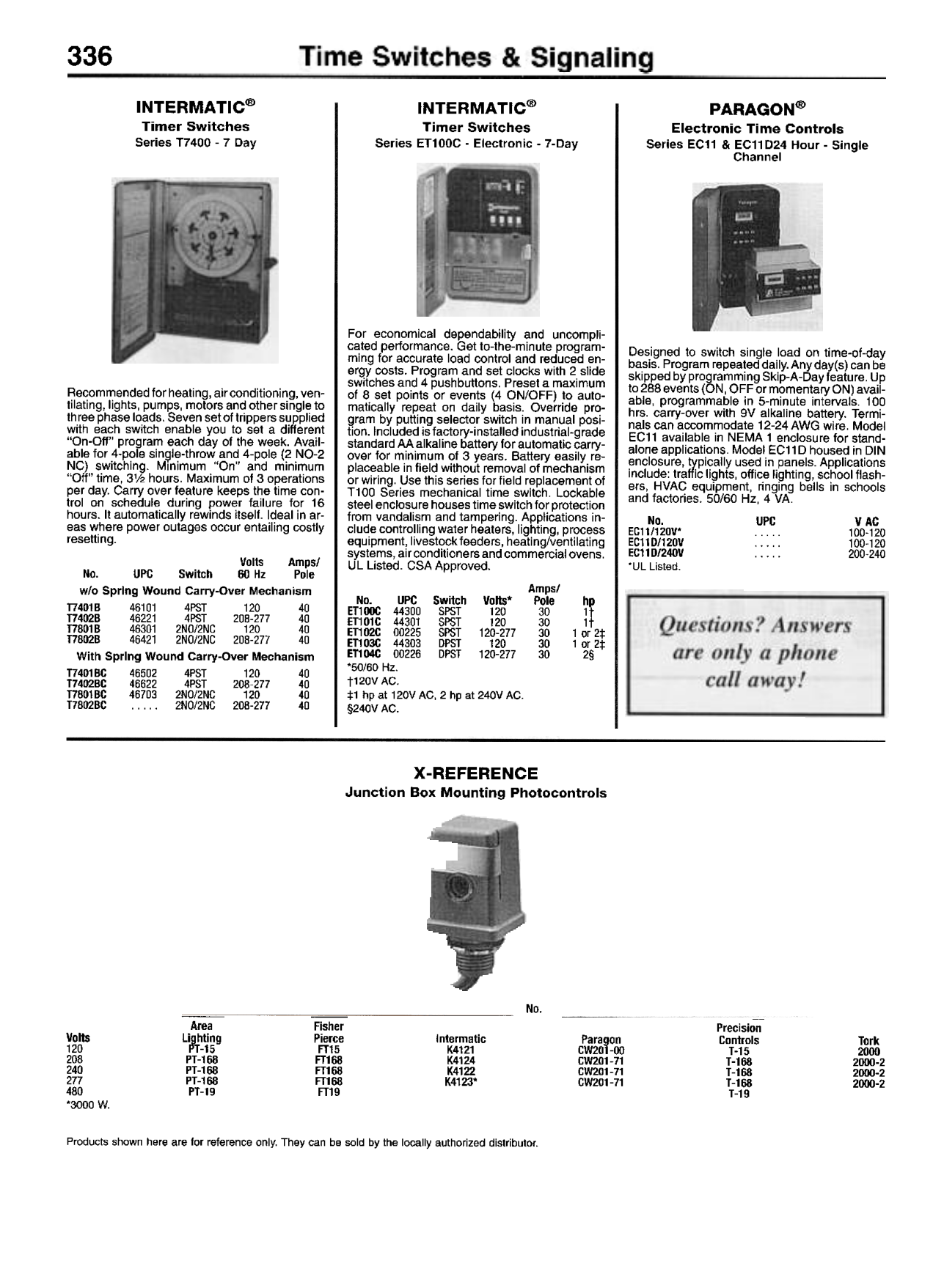 PDF manual for Intermatic Other ET104C Time Switches