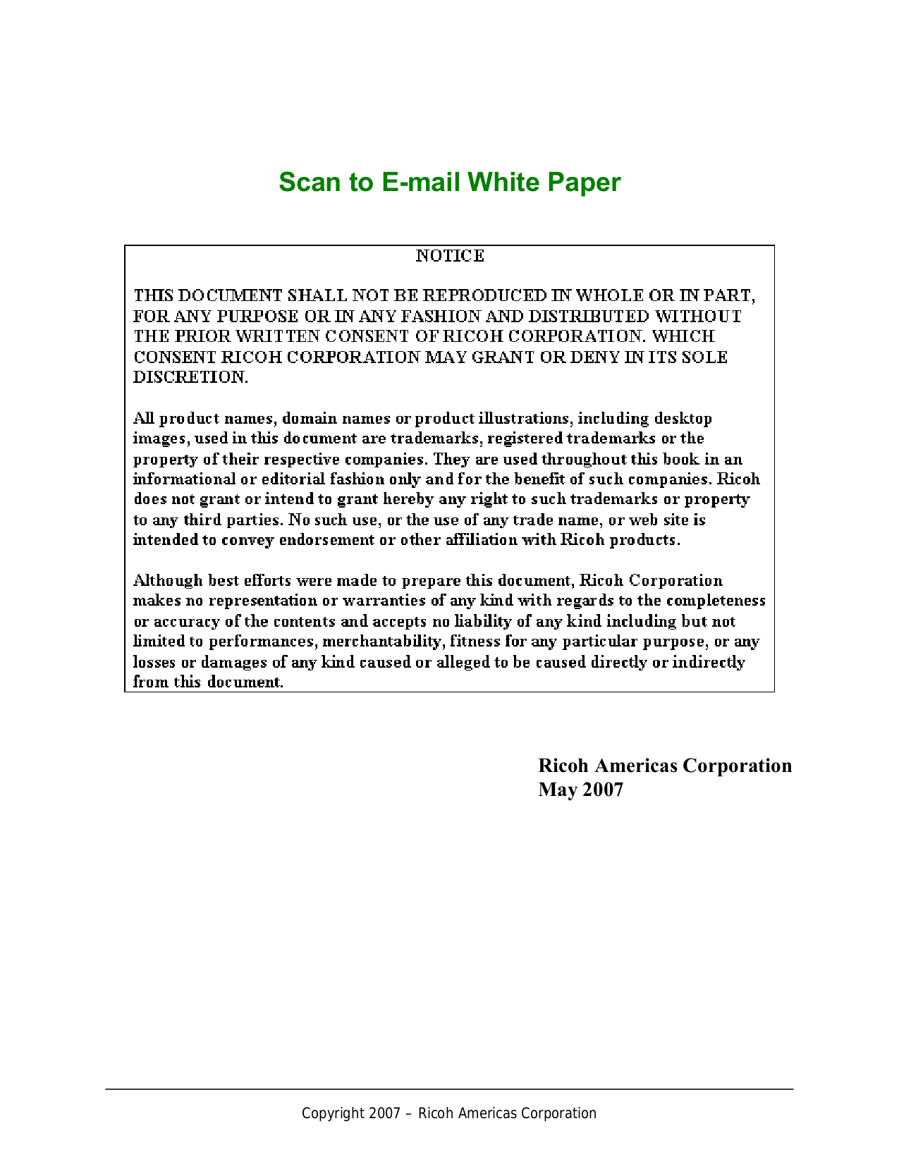 Ricoh Multifunction Printer Aficio 1515MF pdf page preview