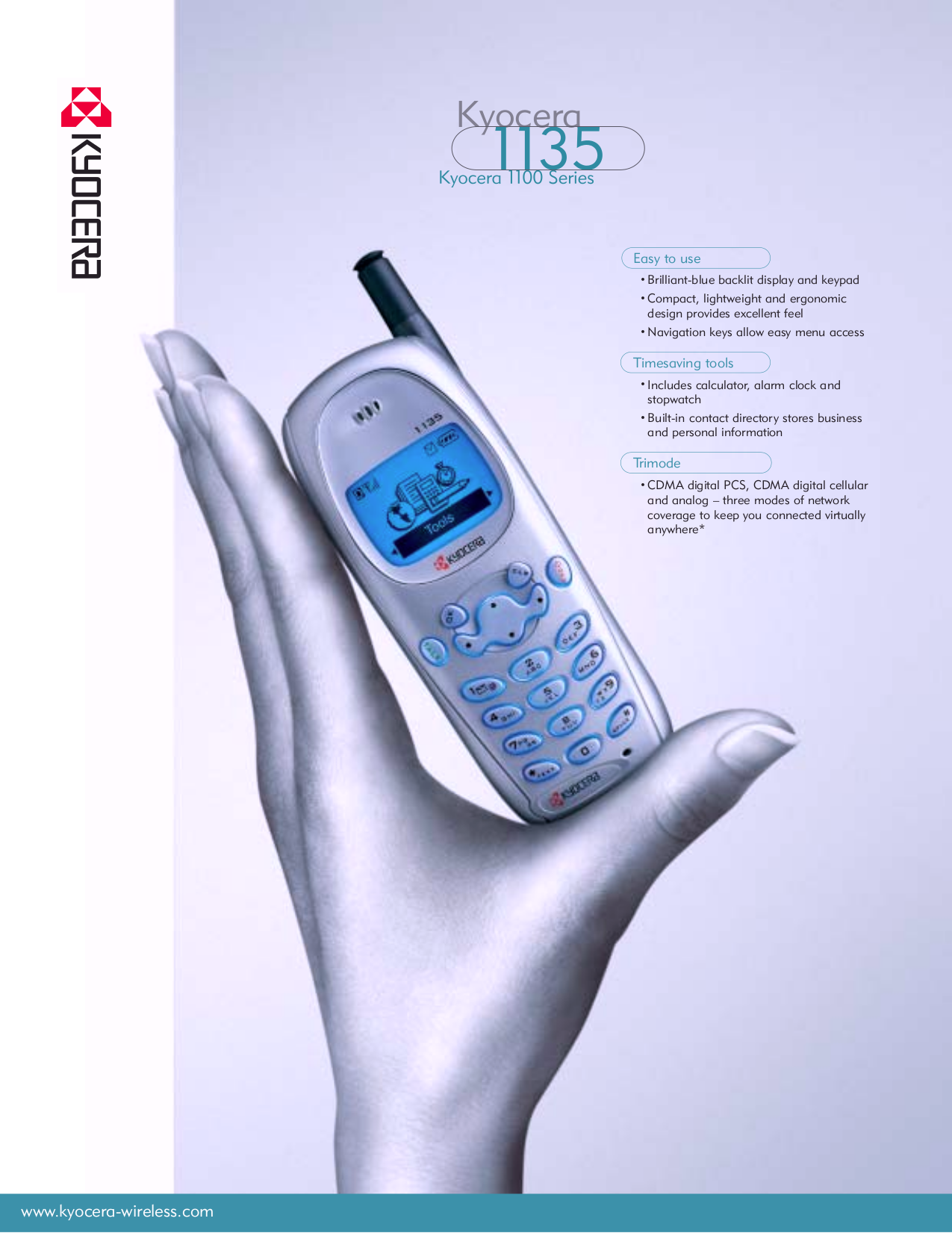 Download free pdf for Kyocera 1135 Cell Phone manual