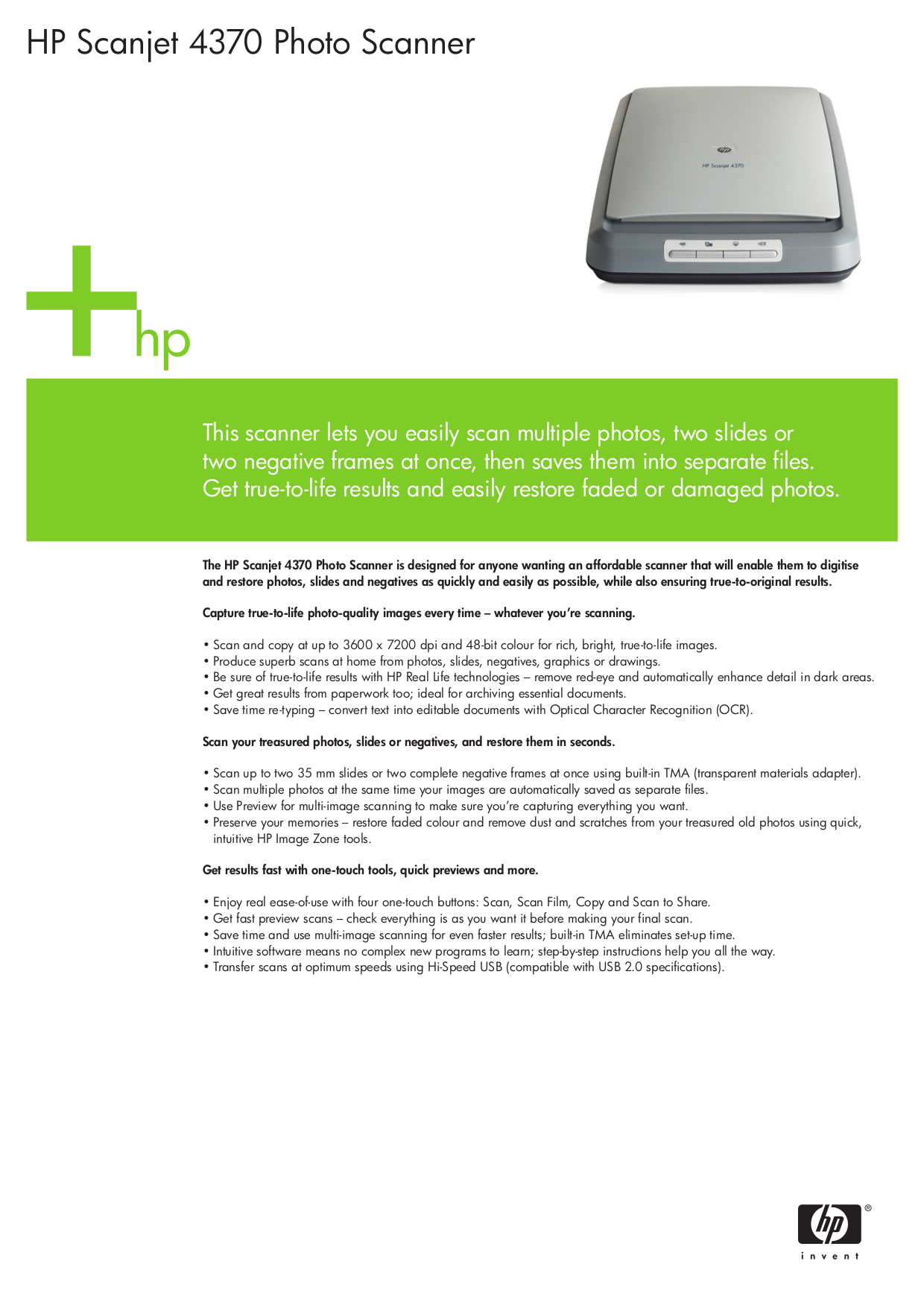 Hp scanjet 4370 software for windows 10
