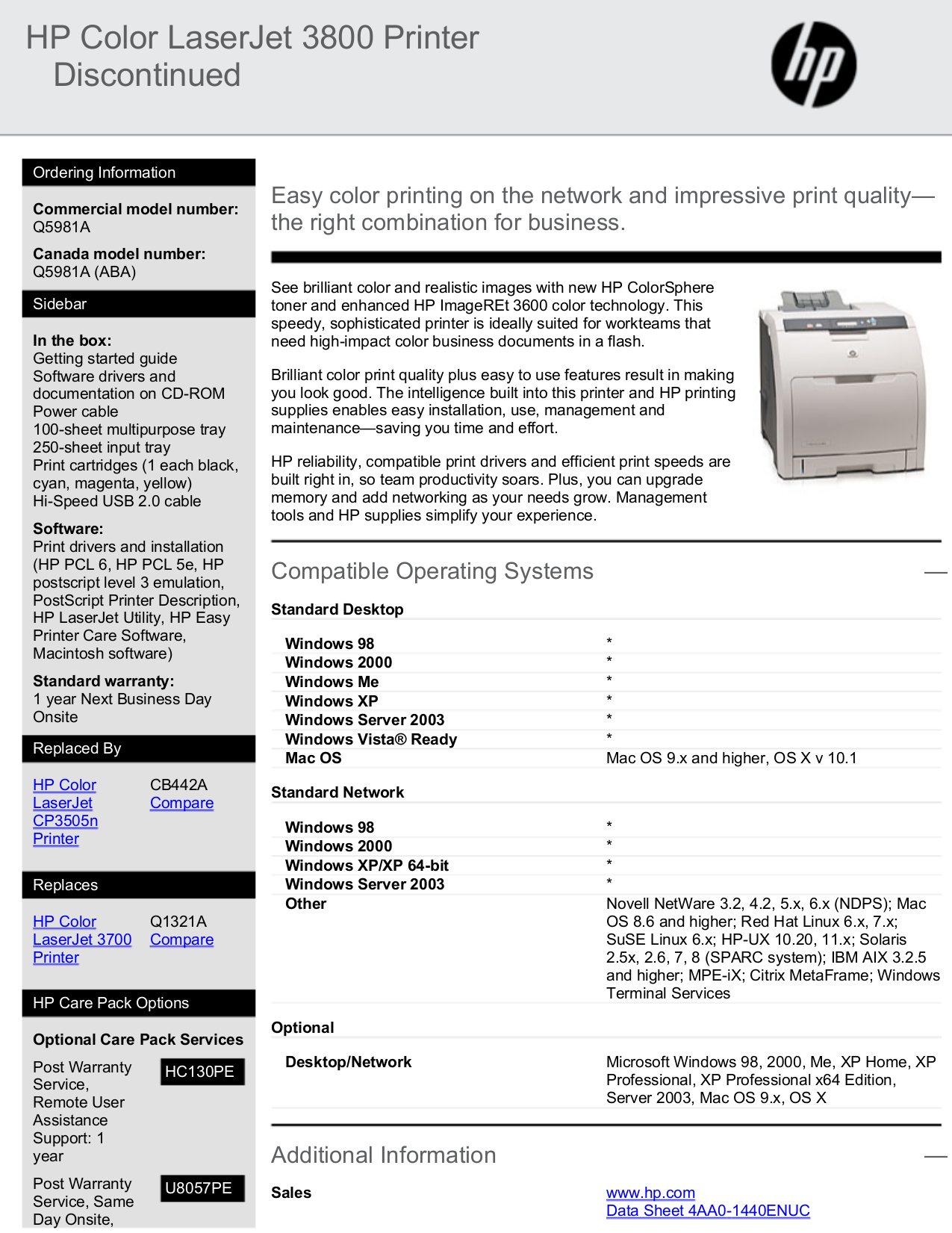 Download Free Pdf For Hp Laserjetcolor Laserjet Cp3505n Printer Manual 3146